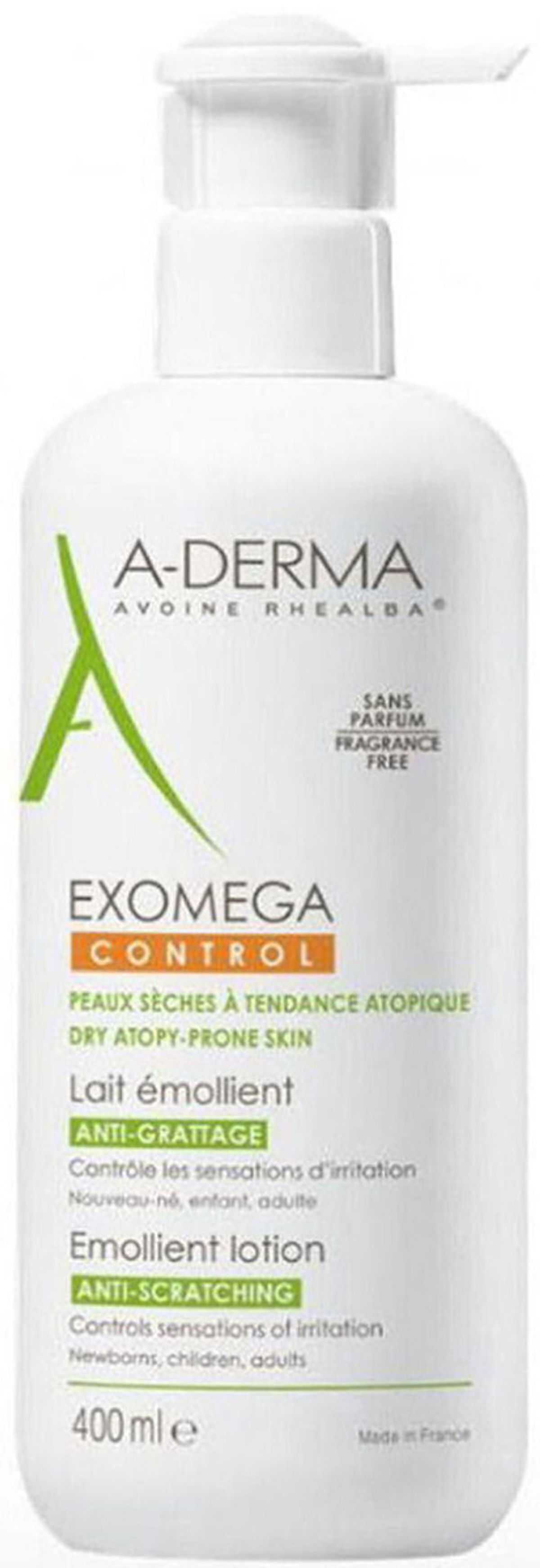 Pierre fabre a-derma exomega control emollient lotion anti-scratching 400ml