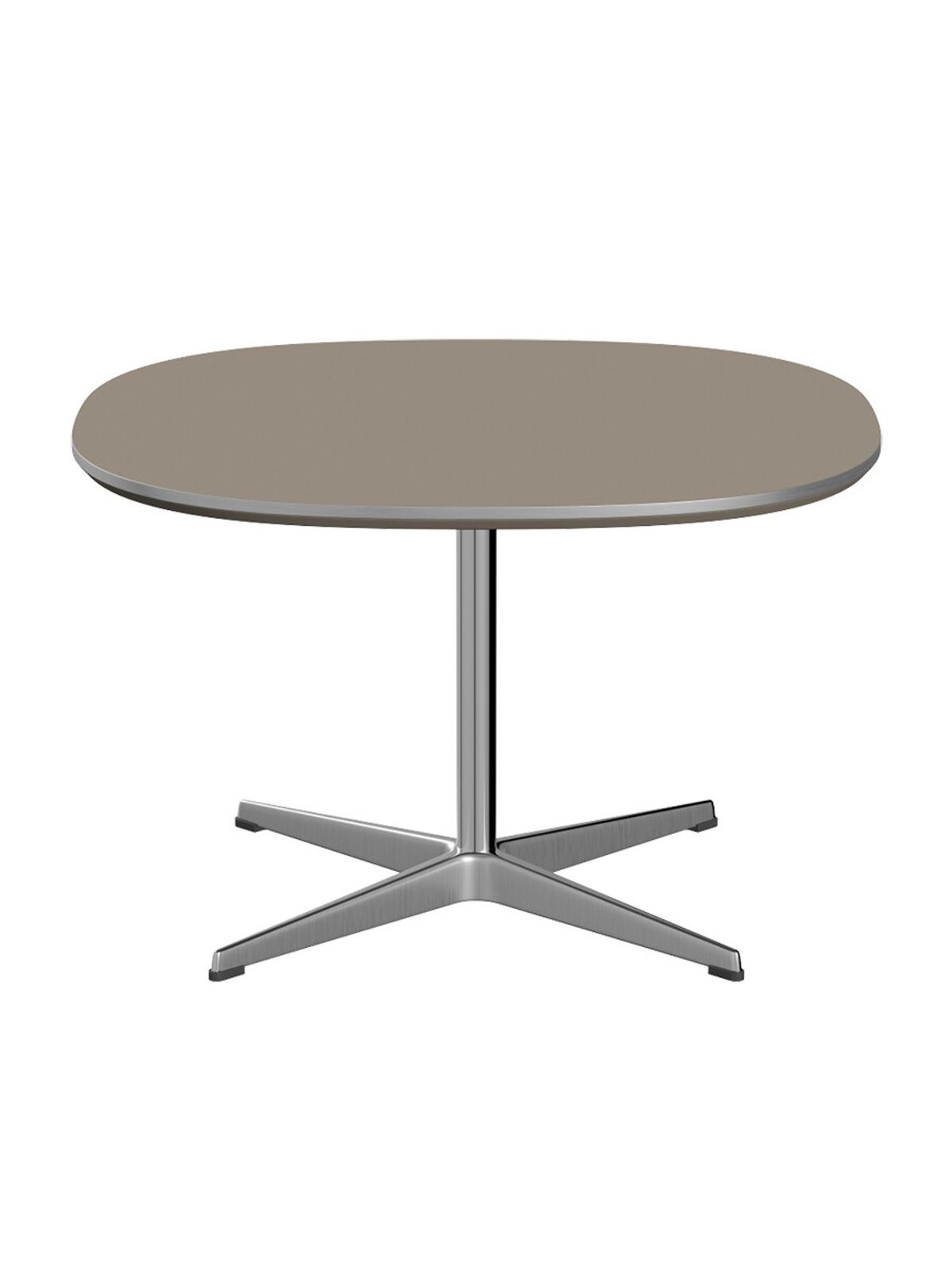 Piet Hein A202 Sofabord, 75 x 75 cm fra Fritz Hansen (Brown Ottawa m. alukant (specialfarve))