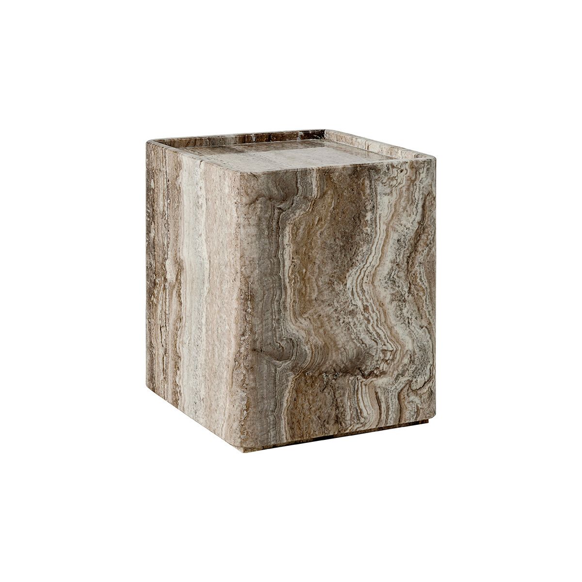 Pietra Side Table, 33 x 33 cm fra GUBI (Lively Sepia)