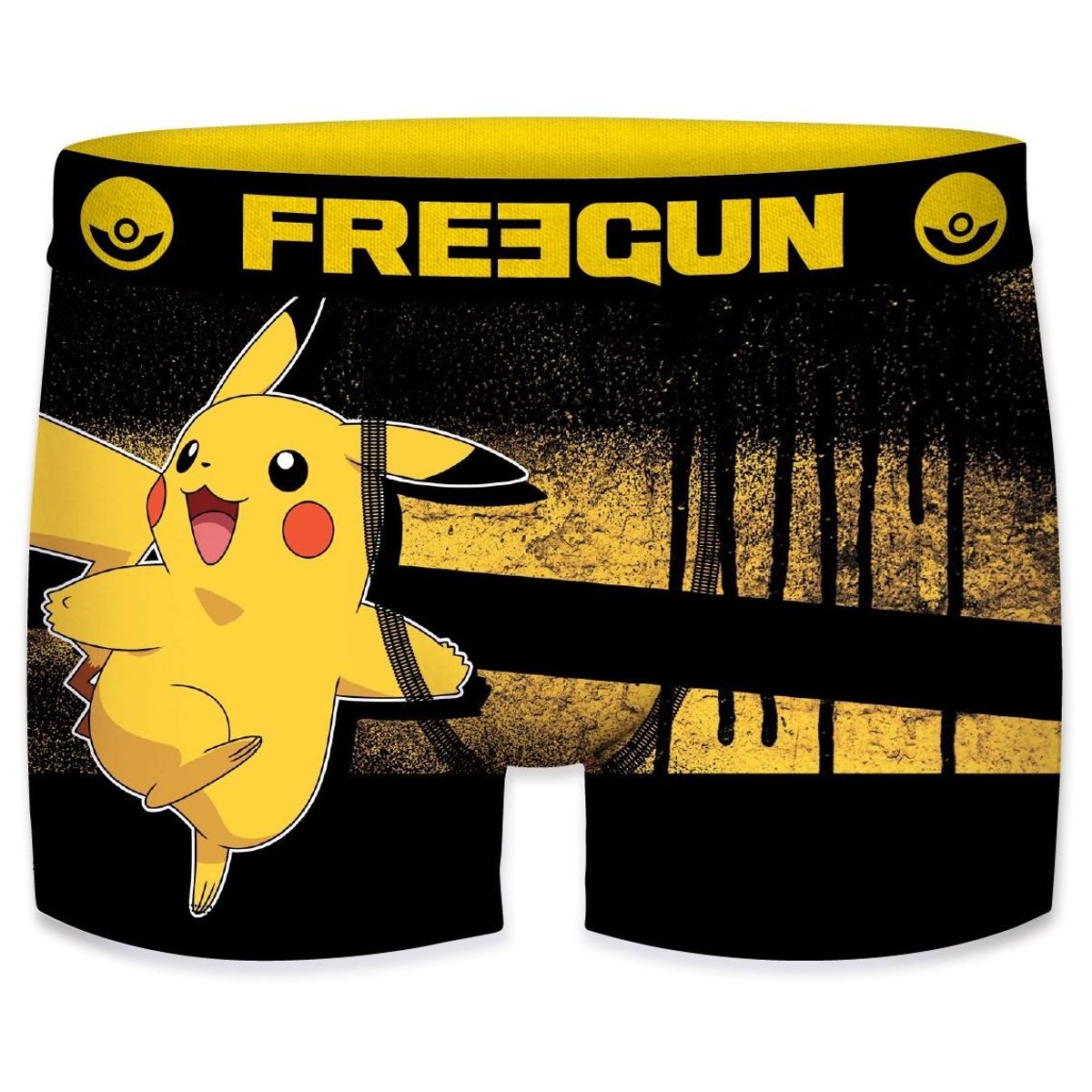 Pikachu Black Pokémon Boxershorts - Freegun Microfiber