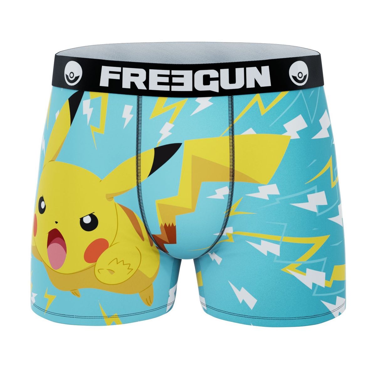 Pikachu Blå - Pokémon Boxershorts - Freegun Microfiber