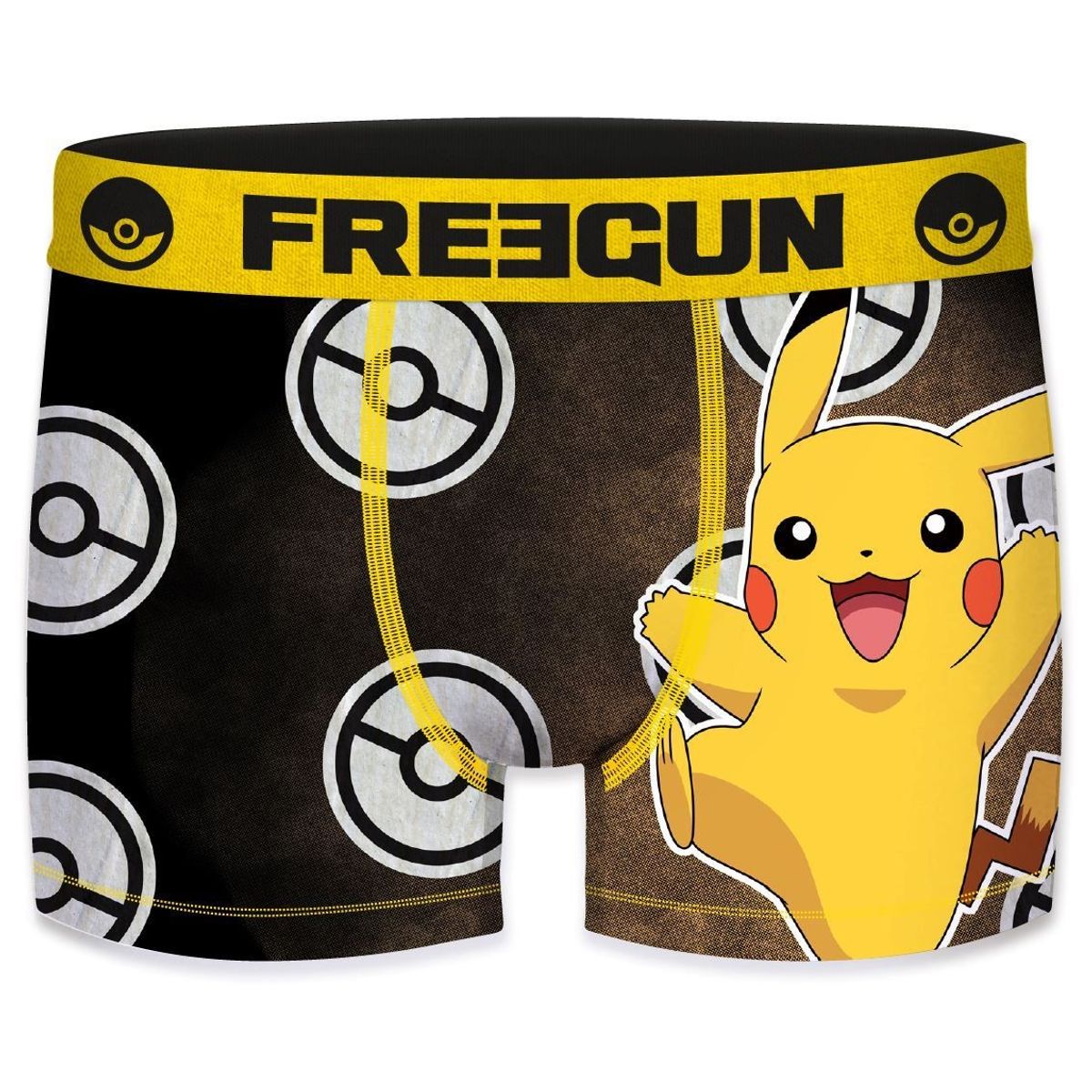 Pikachu Pokéball Pokémon Boxershorts - Freegun Microfiber