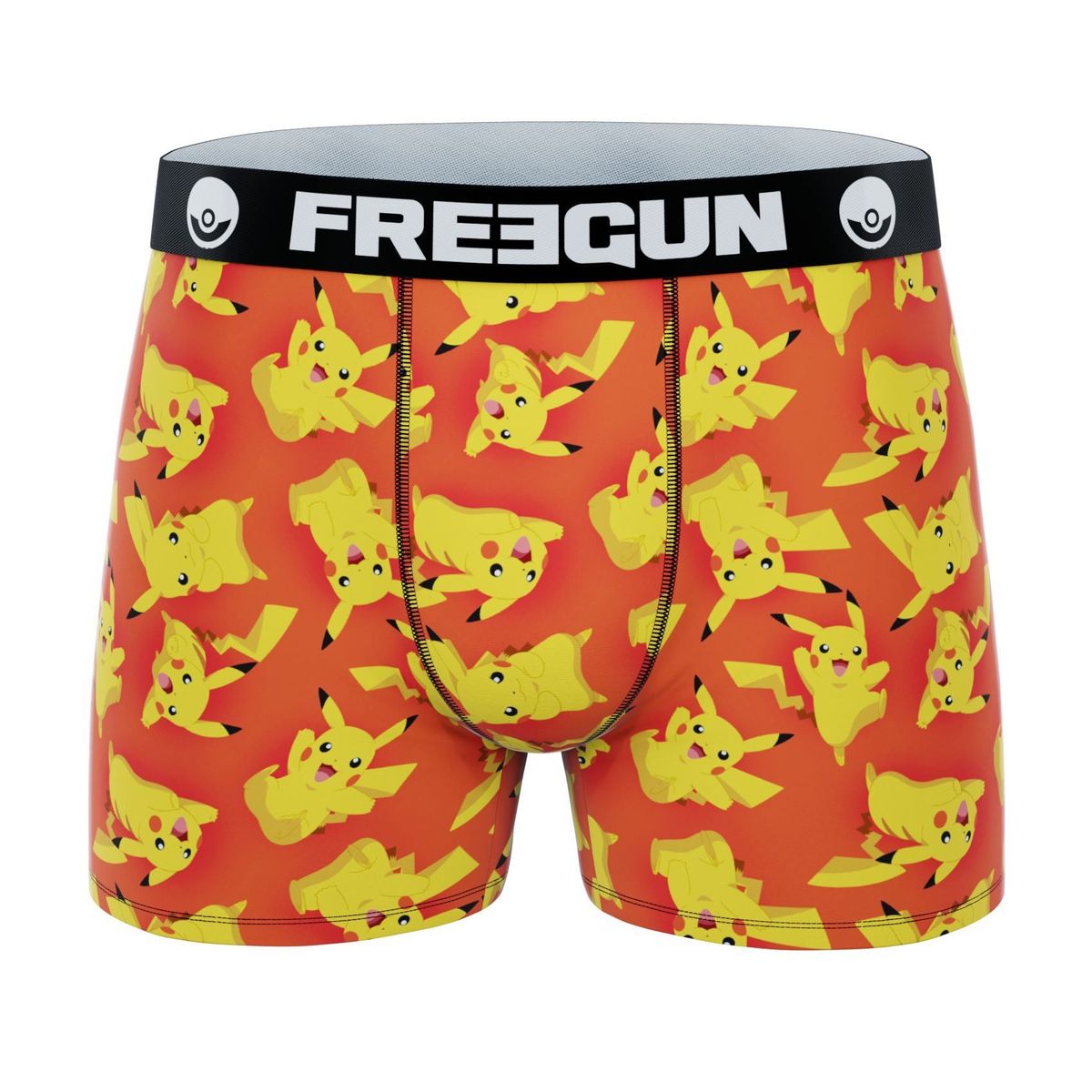 Pikachu Rød - Pokémon Boxershorts - Freegun Microfiber