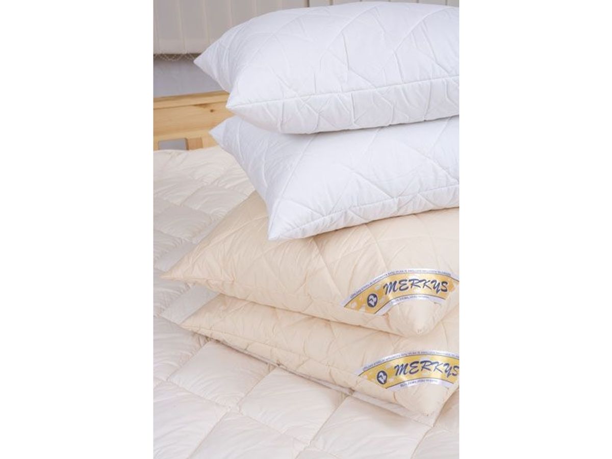 Pillow Merkys, 68 X 68 Cm, 100% Cotton Filling, 100% Sheep Wool Filling, 800 G