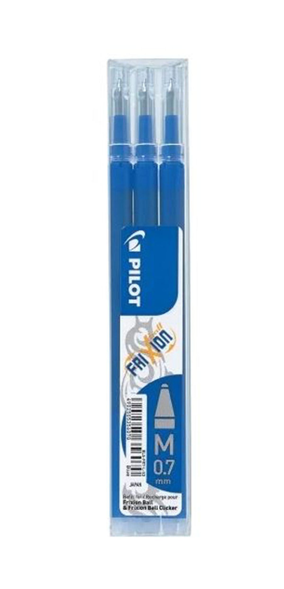 Pilot frixion refill for frixion ball & frixion ball clicker M 0,7mm blå 3 stk.