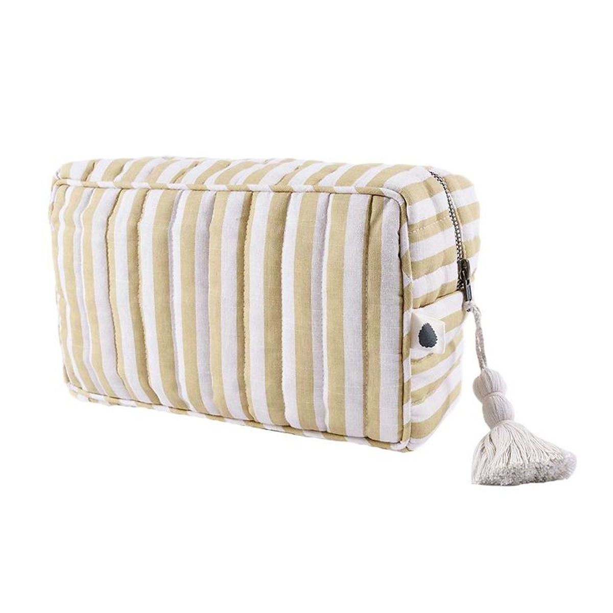 Pine Cone Toilettaske - 24 cm - Lulu - Mustard Stripe