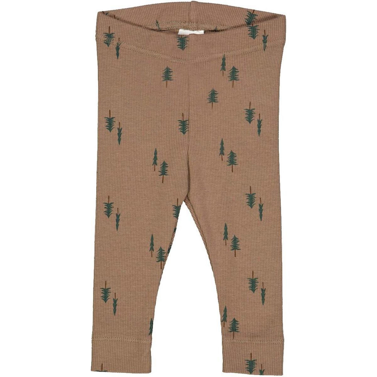 Pine leggings med grantræer - Shade/ Balance green/ Bark - 74