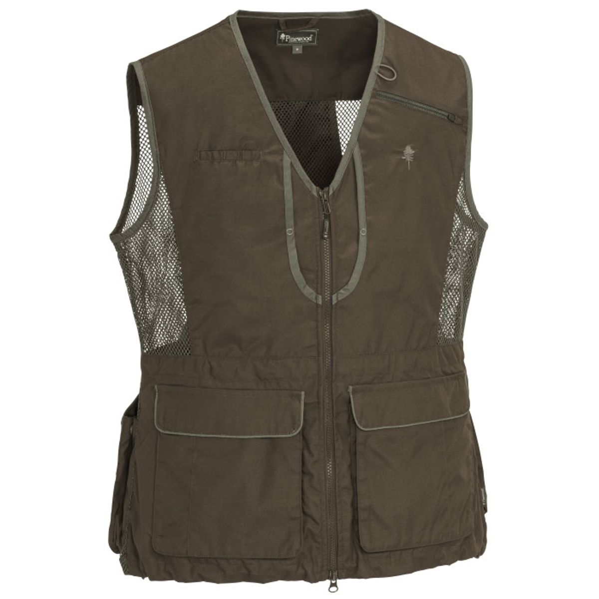 PineBrun Dogsport 2.0 Vest Dame-suede Brun / d.Grøn-L - Pinewood