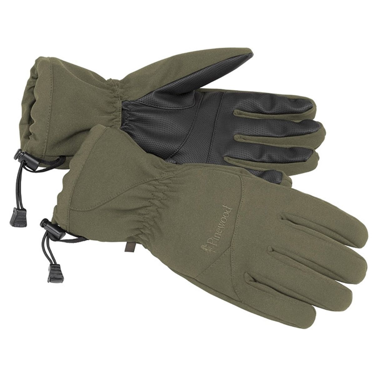 PineBrun Padded 5-finger vinterhandsker-Grøn-M/L - Handsker