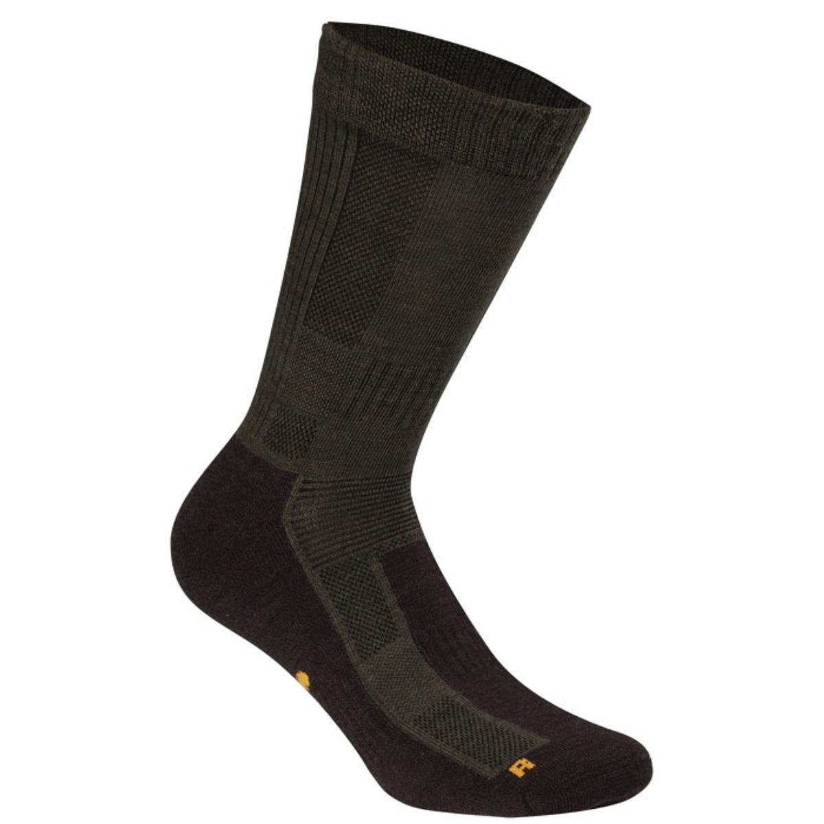 PineBrun Treking Merino socks, Grøn/Brun-39-42 - Sokker