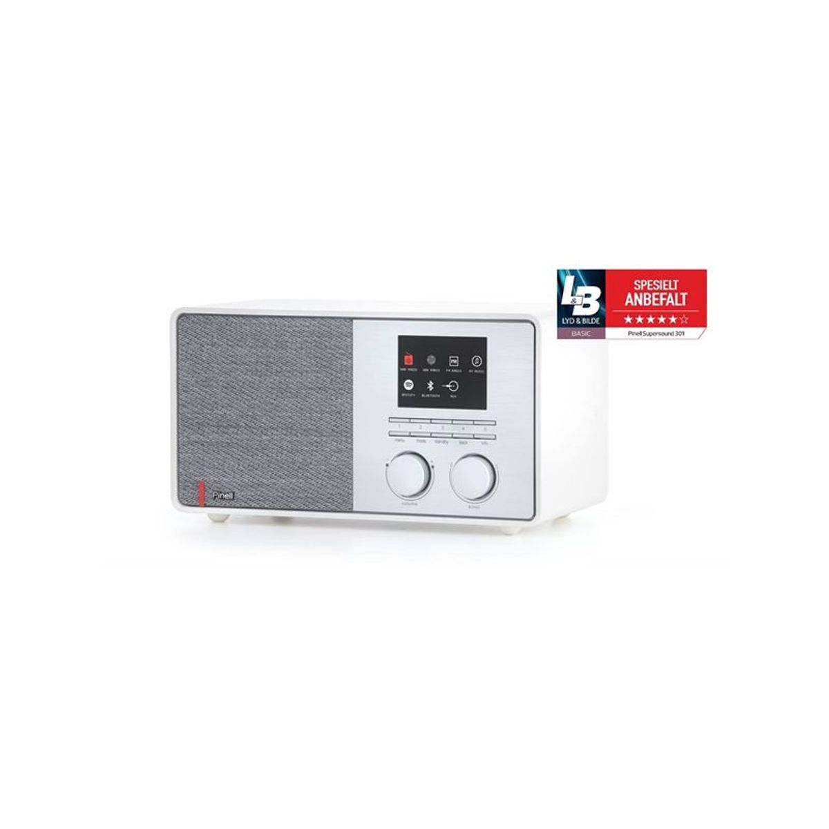 Pinell Supersound 301, hvid DAB Radio