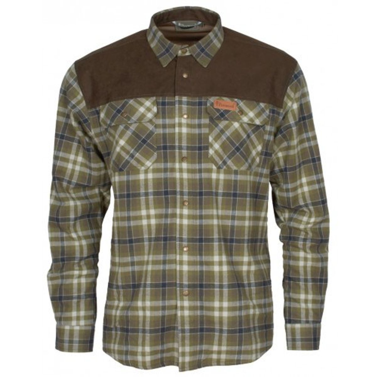 Pinewood Douglas Skjorte H.Olive/L.Khaki