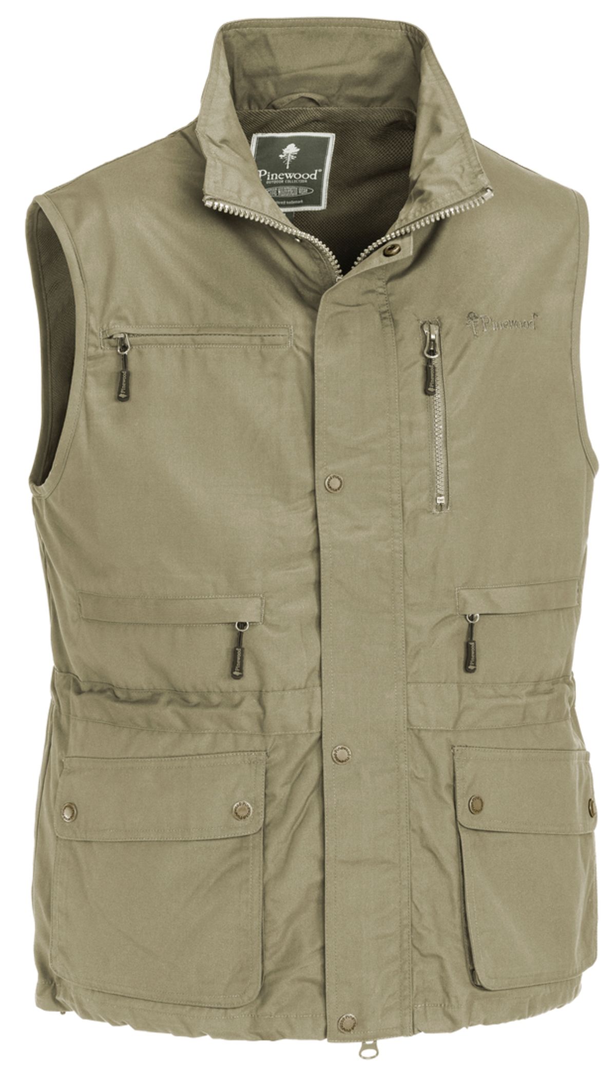 Pinewood Tiveden Vest Lys Khaki L