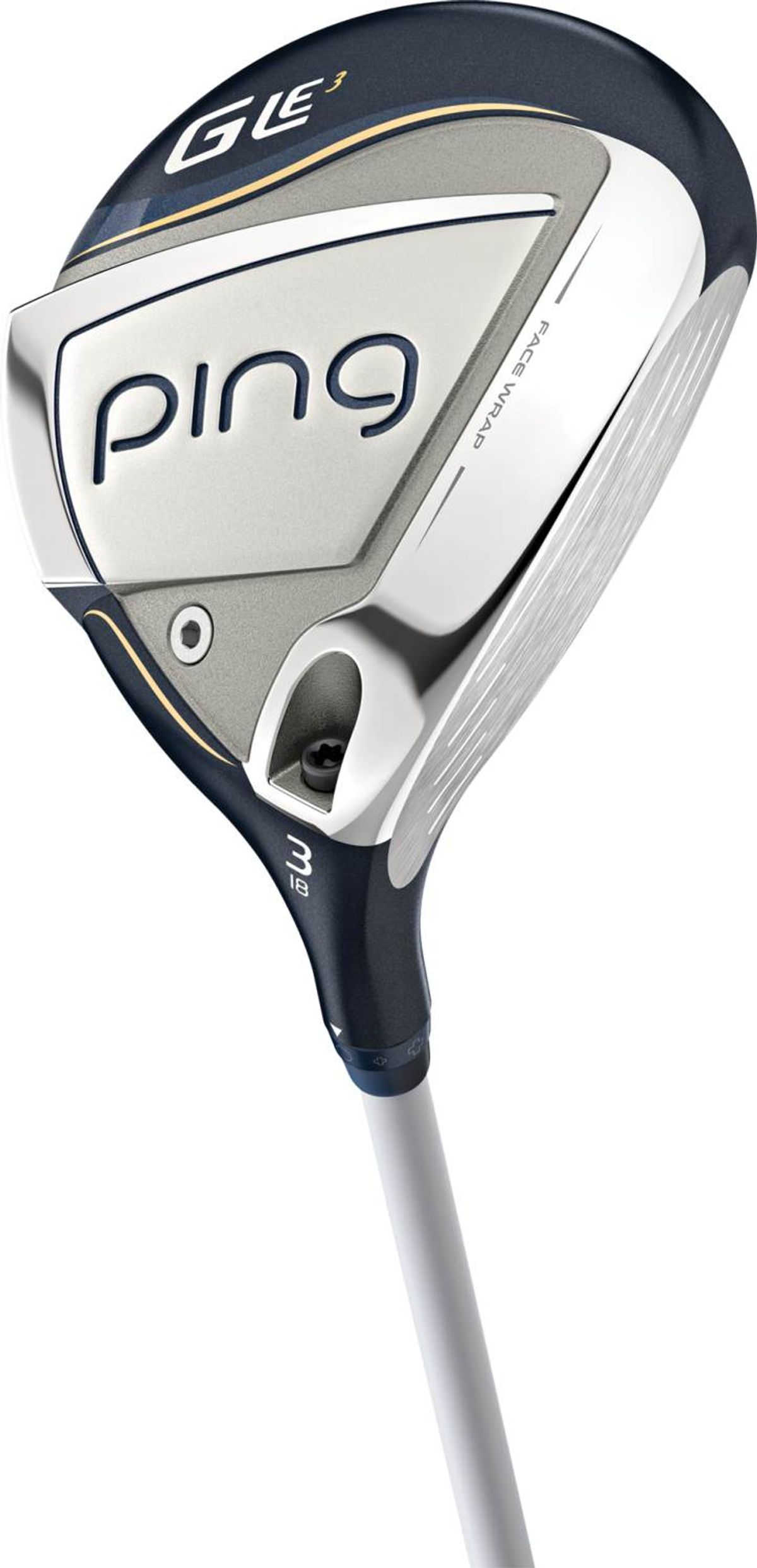 Ping G Le3 Dame Fairwaykølle - Navy - Højre - 18.0° (3 Kølle) - Ping ULT250 F Dame Ultra Lite Grafit