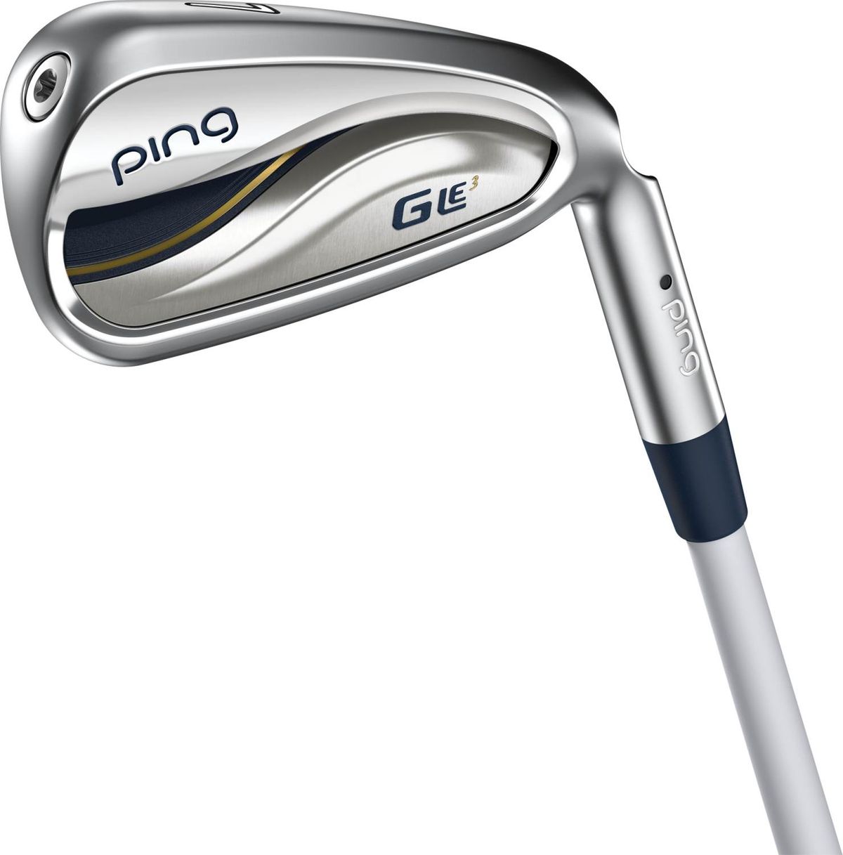 Ping G Le3 Dame Jernsæt - Chrome - Venstre - 5H, 6H, 7-9, PW, UW, SW - Ping ULT250 i Dame Lite Grafit