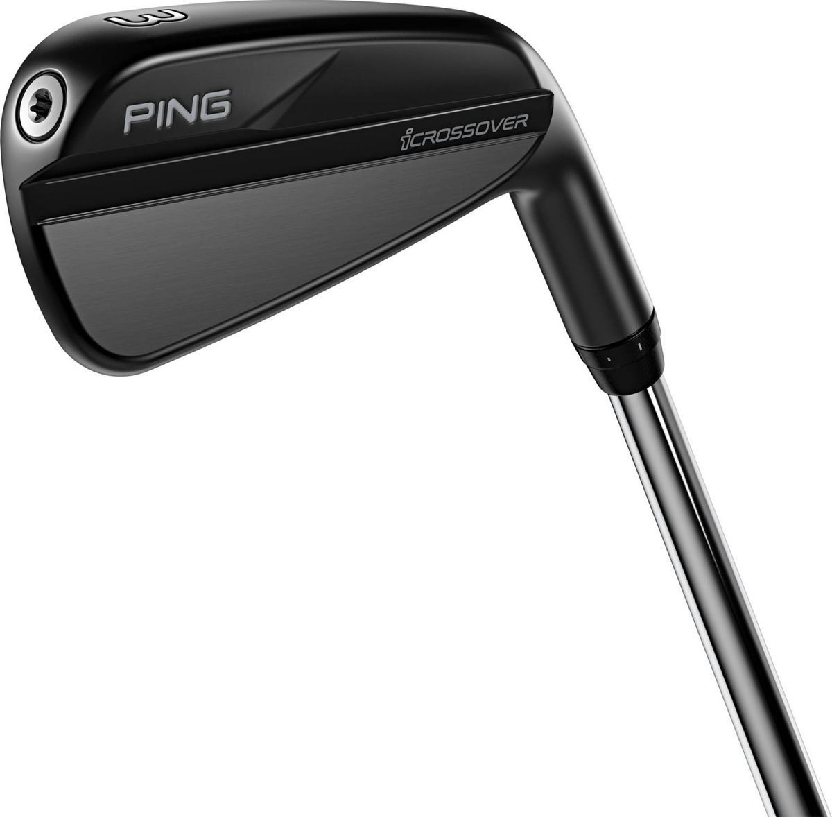 Ping ICrossover Herre Utility Jern - Sort - Højre - 22.5° (4) - True Temper Project X - HZRDUS Smoke Red RDX 80 X-Stiff 6.5 Grafit