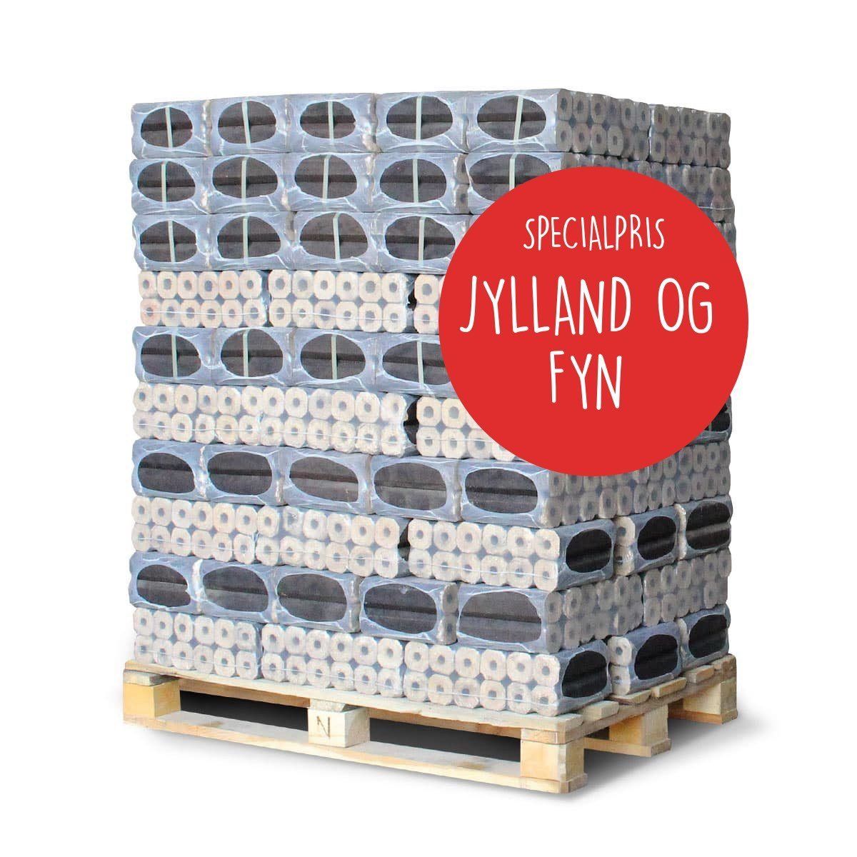 Pini Kay briketter - 960 kg - Levering til JYLLAND / FYN