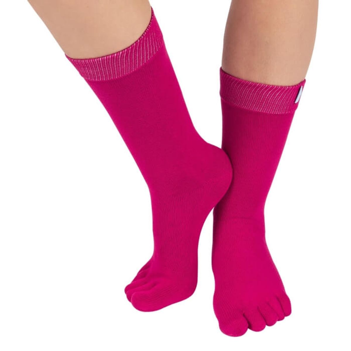 Pink ToeToe Essential Mid-Calf Tåsokker