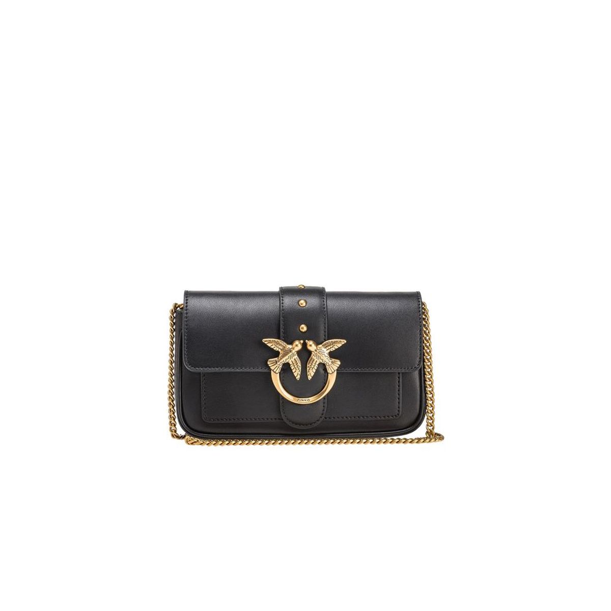 PINKO Black Leather Handbag