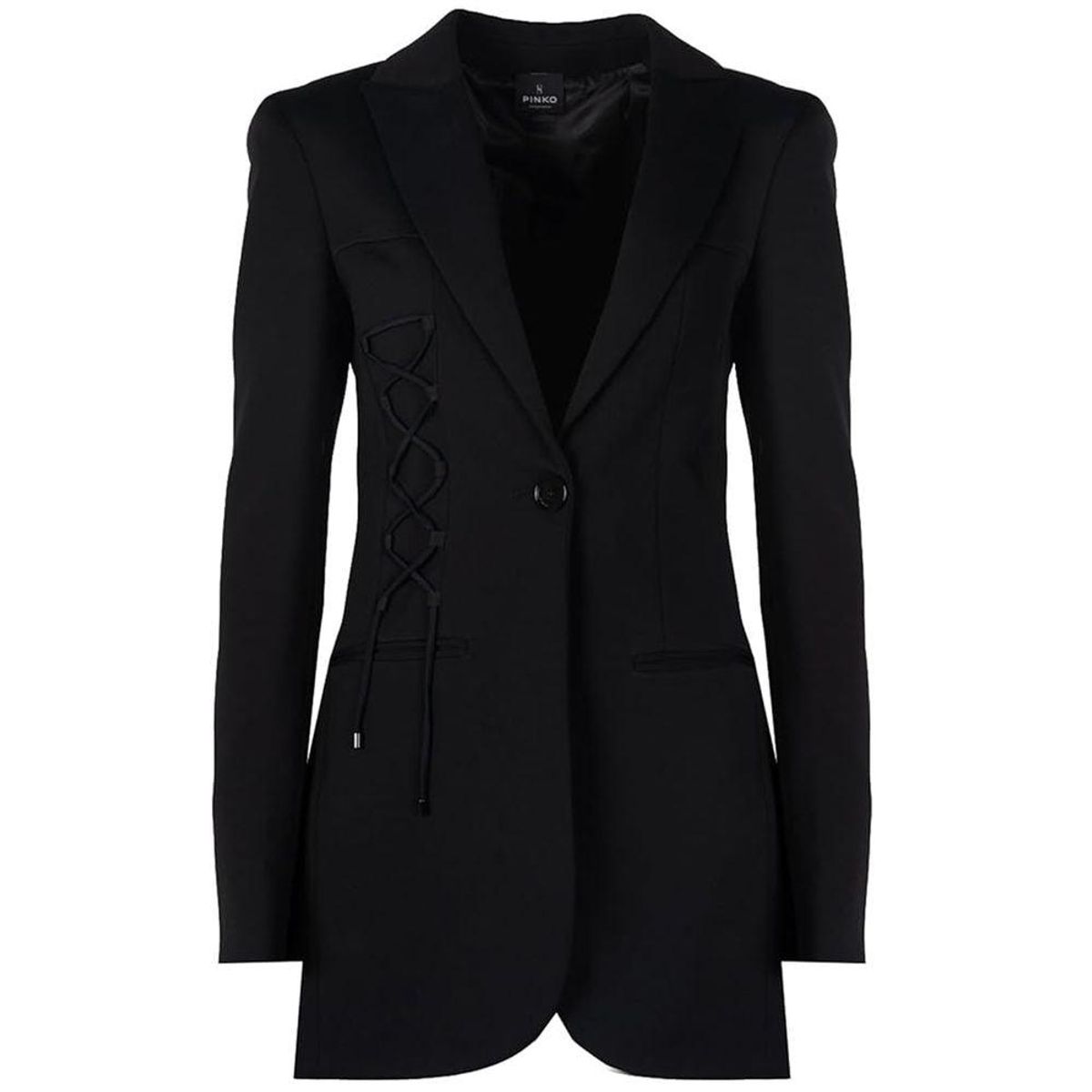 PINKO Black Viscose Suits & Blazer