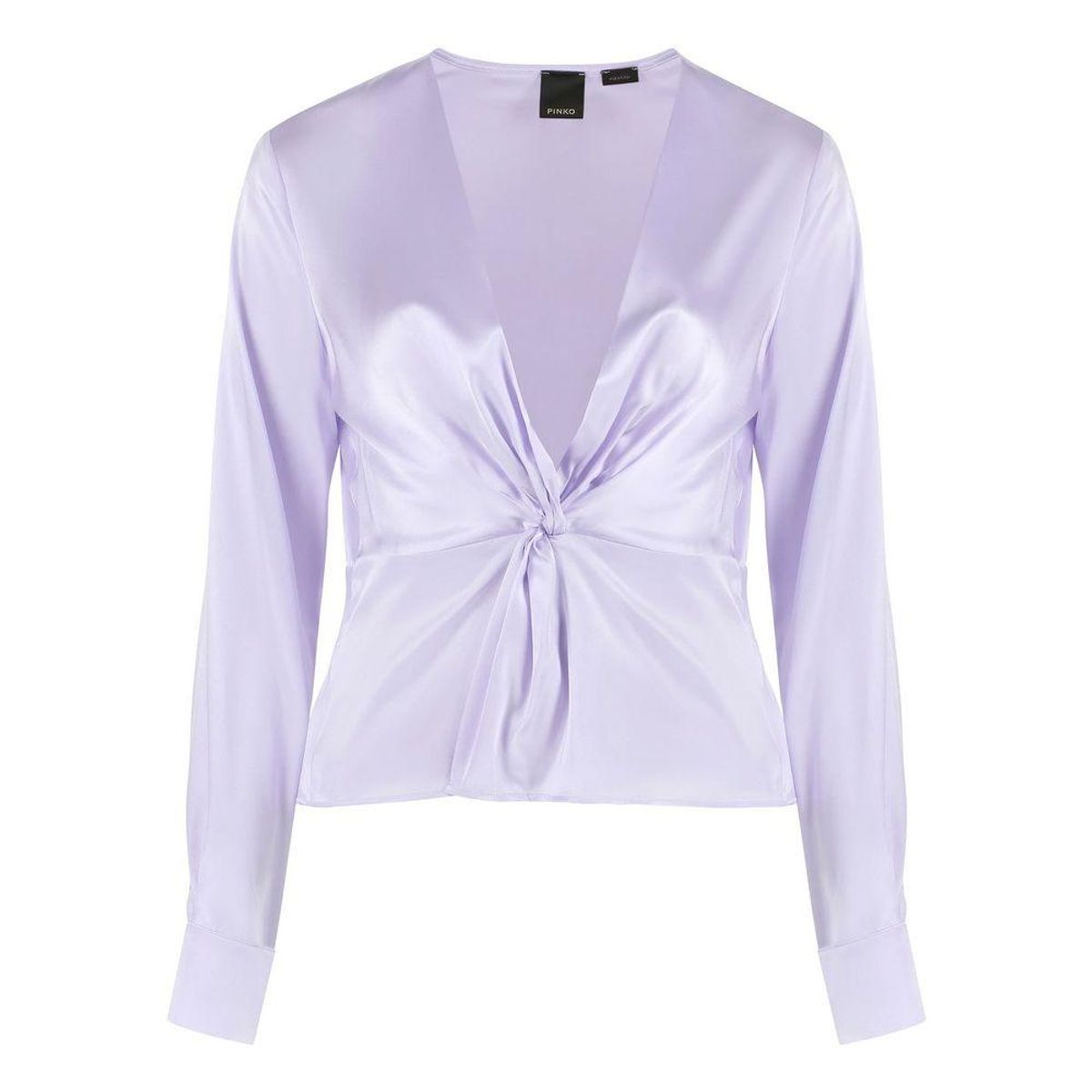 Pinko Lilac Silk Elegance Blouse