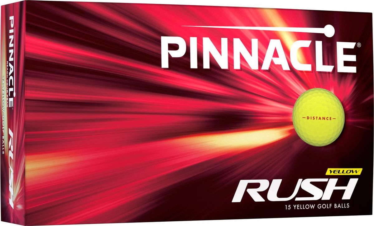 Pinnacle Rush (15 stk) (2023) Golfbolde - Gul