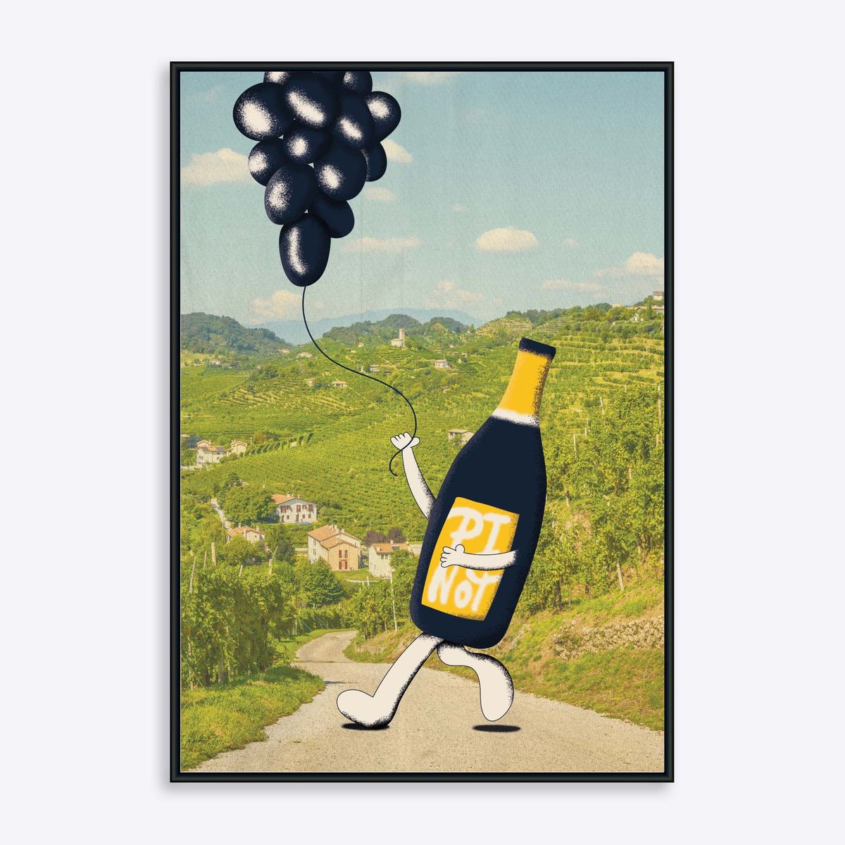 Pinot Noir Wine Dude - 50x70 cm