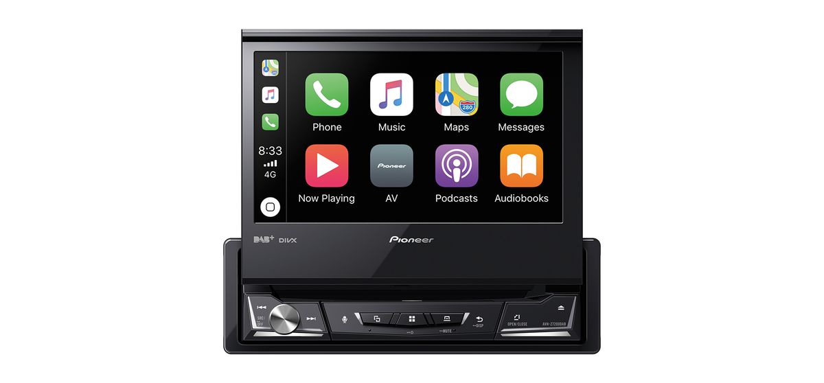 Pioneer AVH-Z7200DAB - Enkelt DIN bilradio med udfoldelig skærm