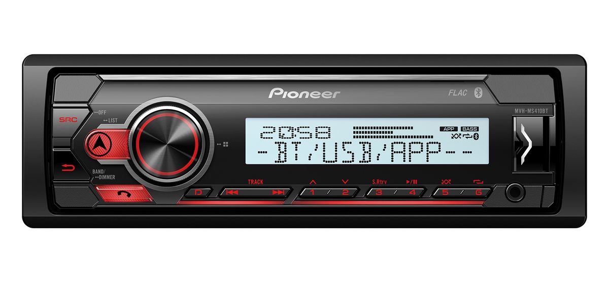 Pioneer Mvh-MS410BT - Enkelt DIN Marineradio