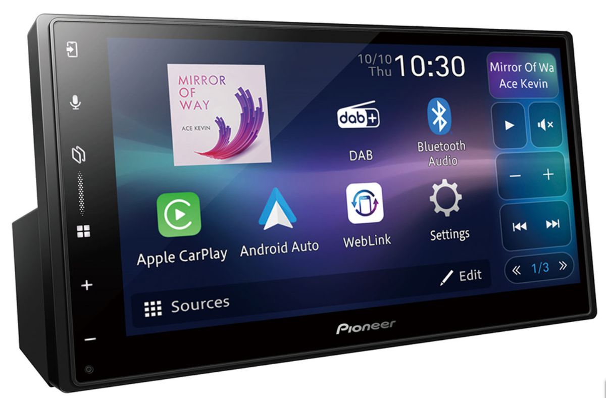 Pioneer SPH-DA77DAB Trådløs Apple CarPlay, DAB radio og Bluetooth