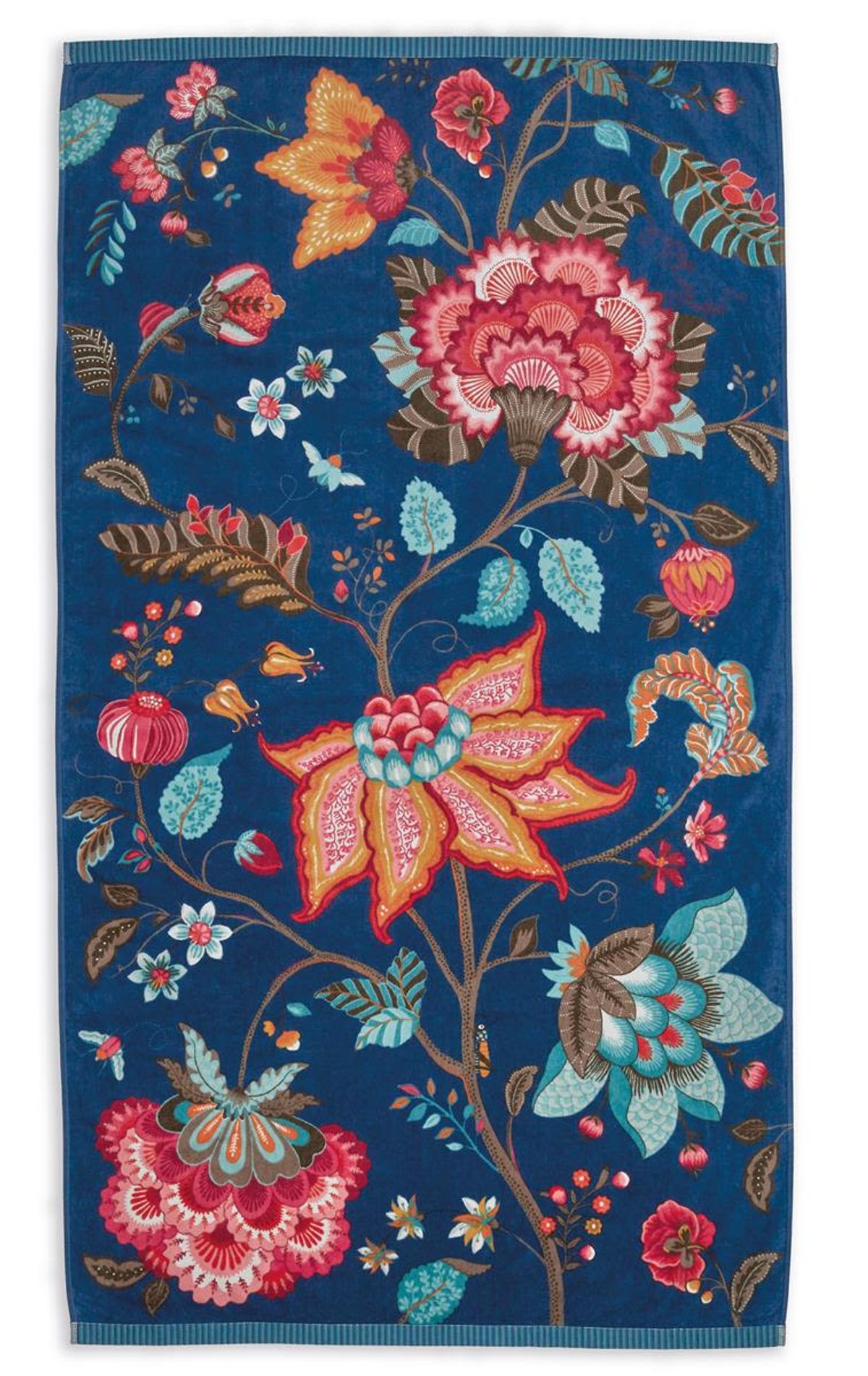 Pip Studio Flowers beach towel Dark Blue