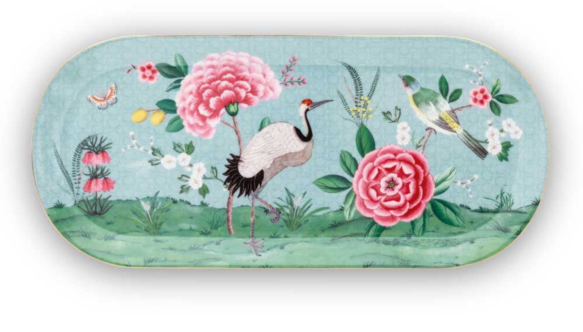 Pip studio Porcelæn Blushing Birds Stor fad Blue