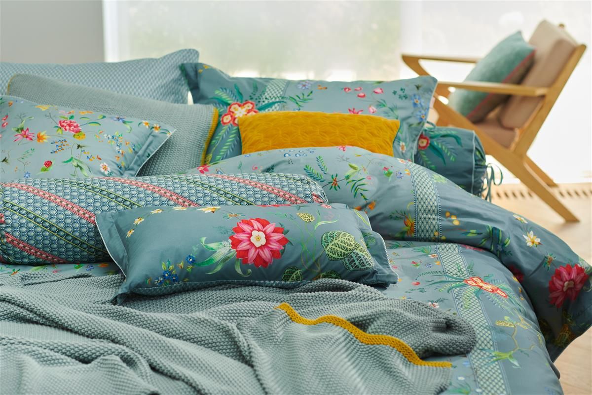 Pip Studio sengetøj duvet covers Petit Fleurs Blue -140 x 220 + 60 x 63