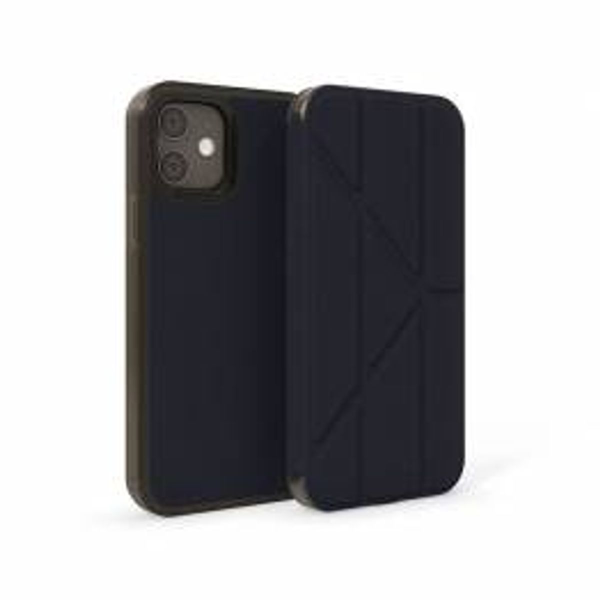 Pipetto Pipetto Origami Folio Case iPhone 12/ 12 Pro - Navy blå