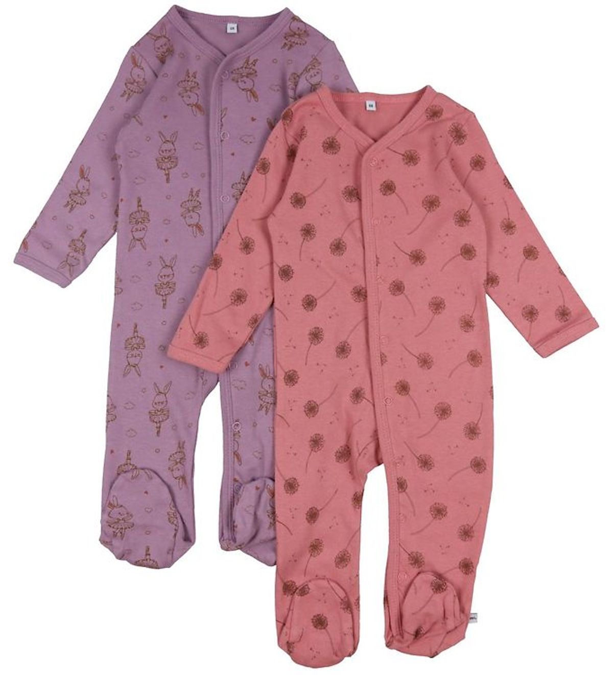 Pippi Baby Heldragt - Natdragt - 2-pak - Dusty Rose