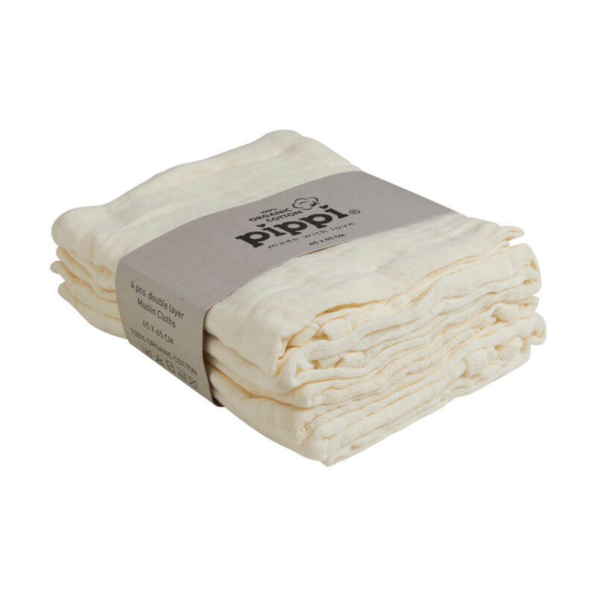 Pippi - Stofbleer 4-pak - Marshmallow White