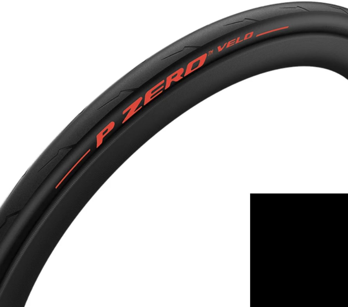 Pirelli P Zero Velo 700x23c/25c/28c Foldedæk - Sort/Rød