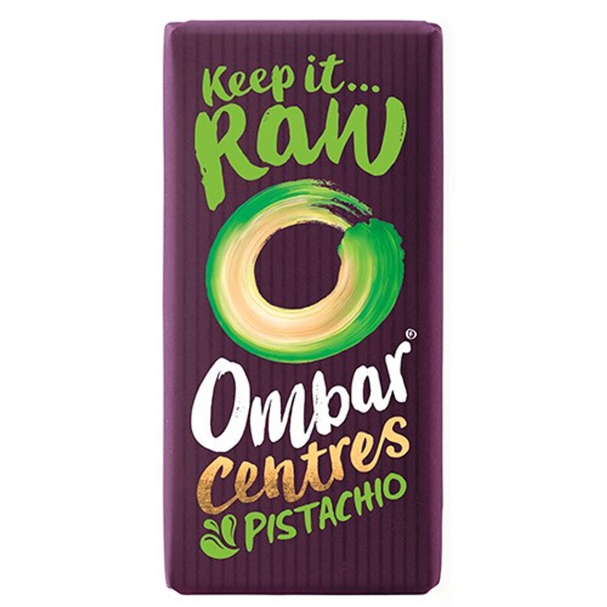 Pistacie raw chokolade Økologisk - 35 gram - Ombar