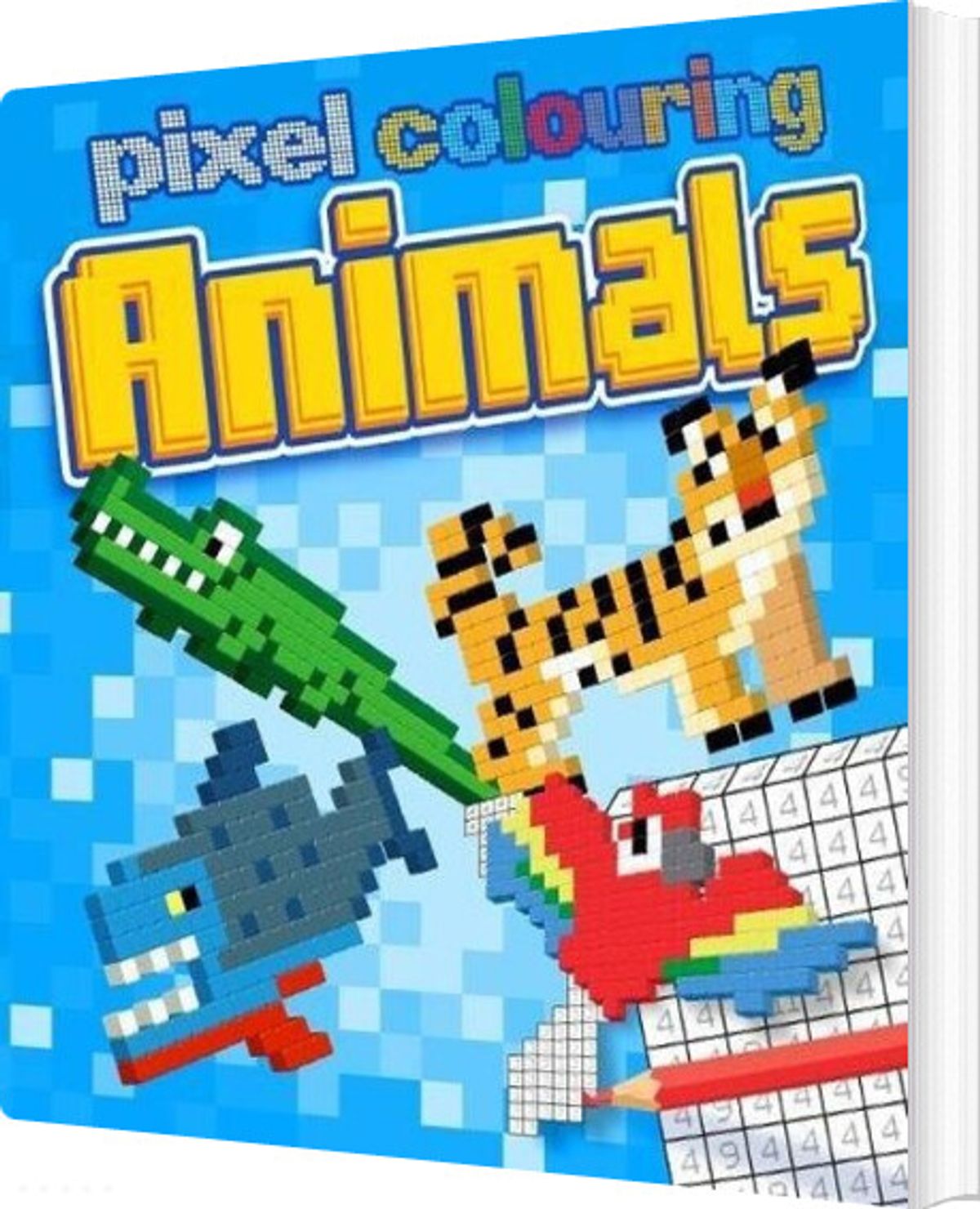 Pixel Colouring Animals - Dan Crips - English Book