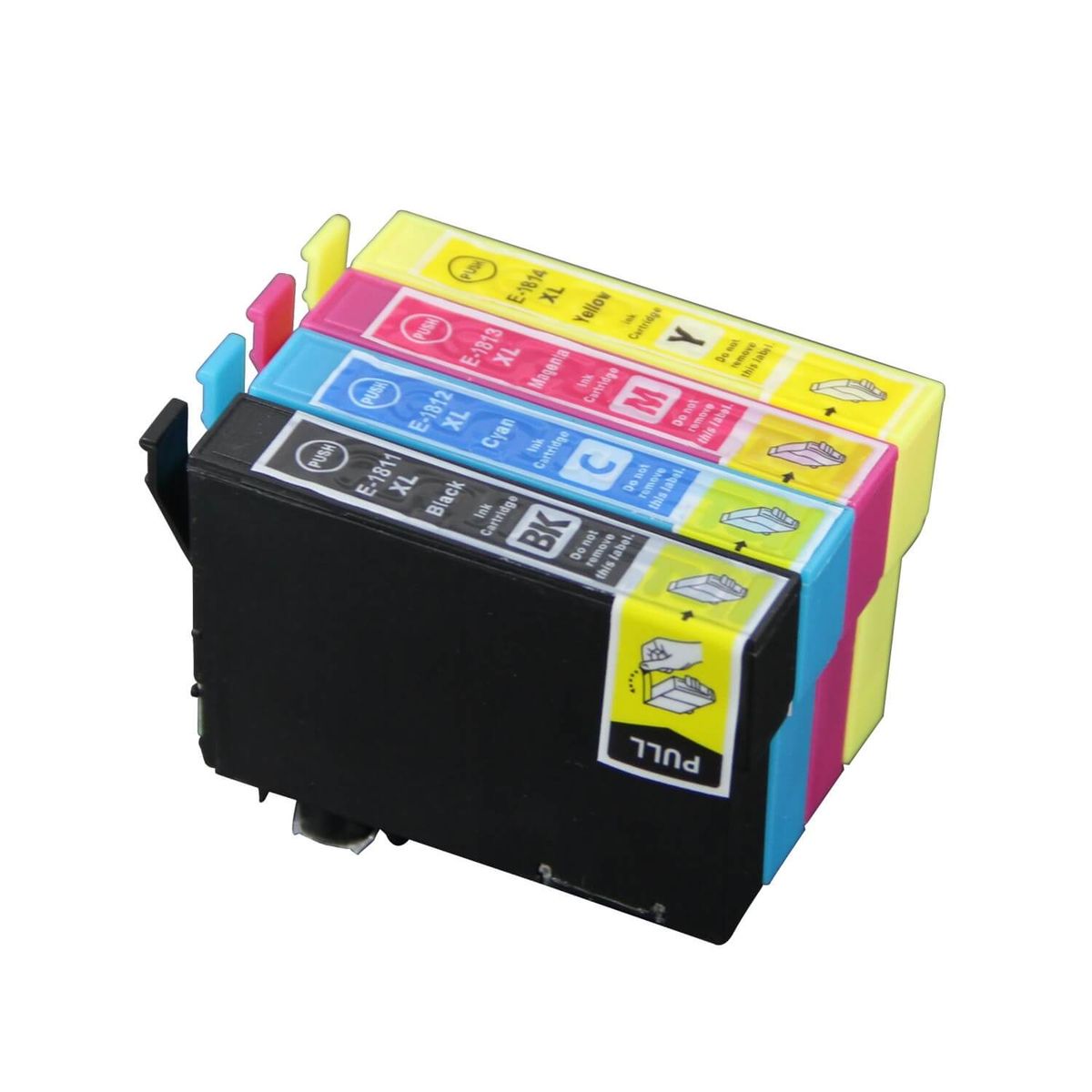 Pixojet blækpatroner Epson 18 XL - C13T18114012, 4 stk. rabatpakke 63 ml