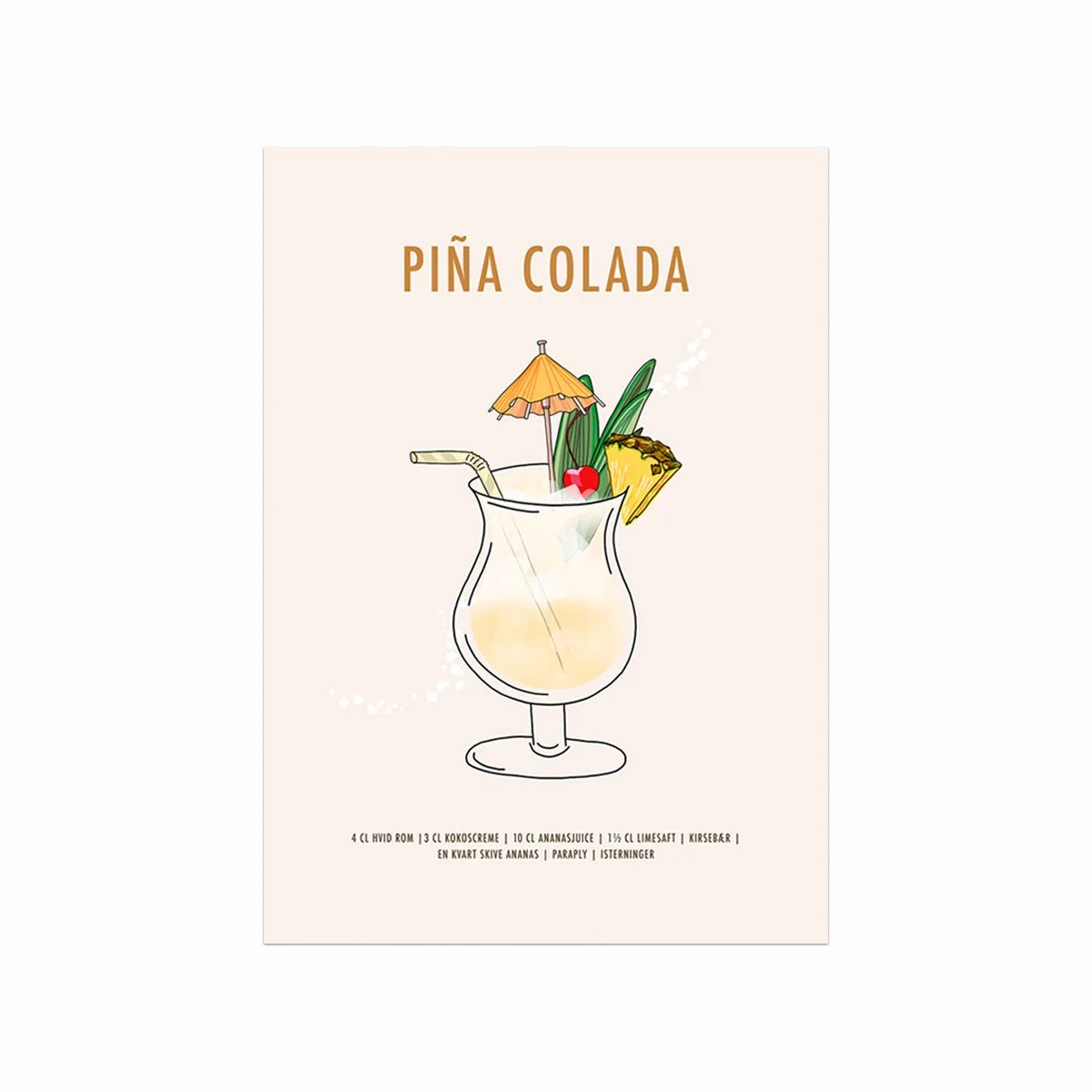 Piña Colada - Drinks opskrift