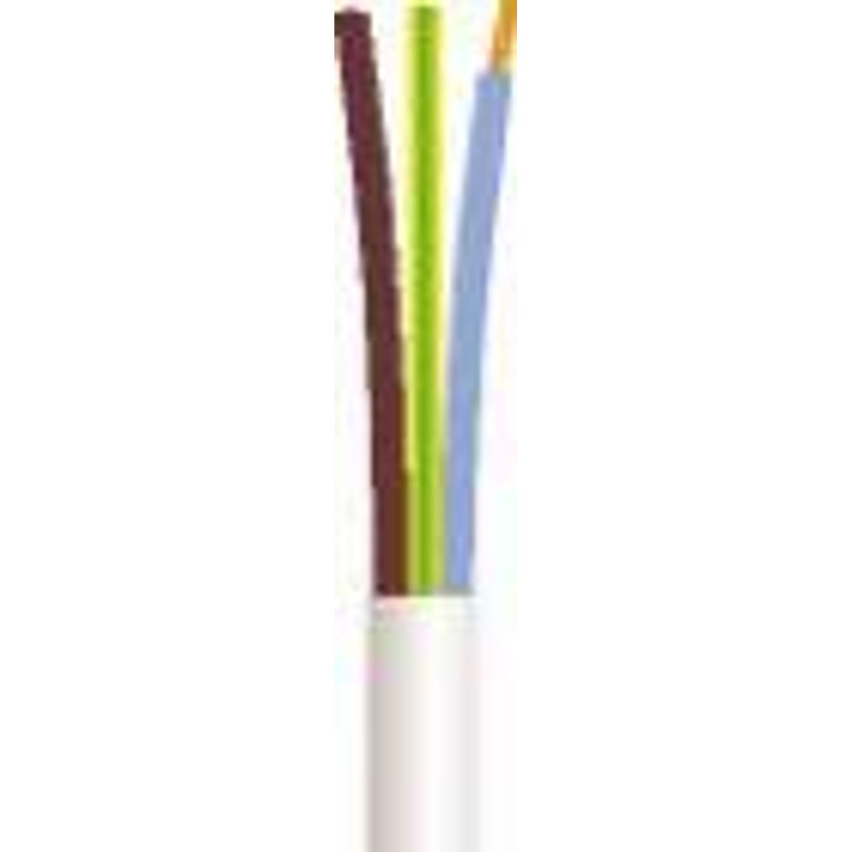 PKAJ 3G1,5 mm2 hvid (h05vv-f) plastkabel