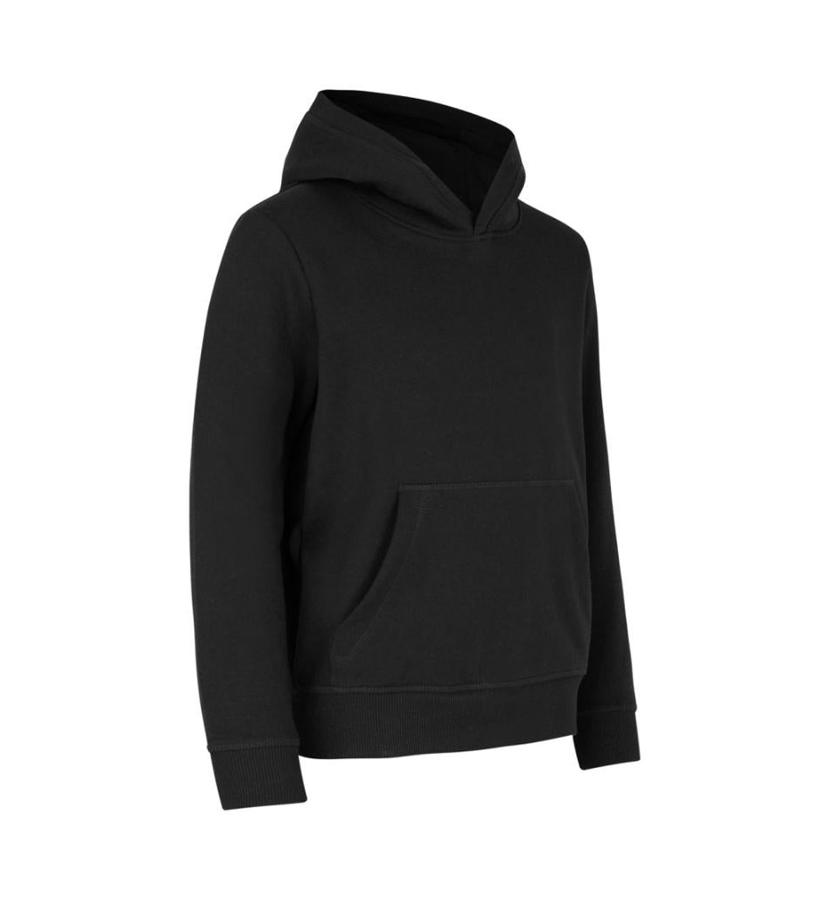 Plain Hoodie - Sort | 5XL