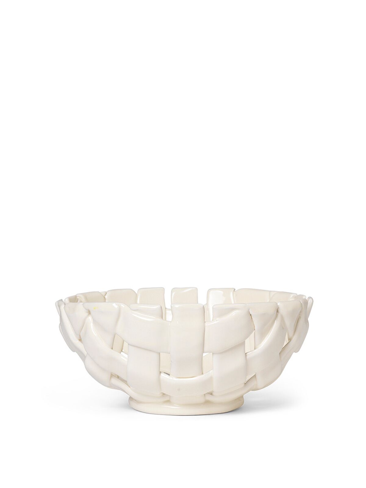 Plait Bowl, Ø24 cm fra Ferm Living (Off-white)