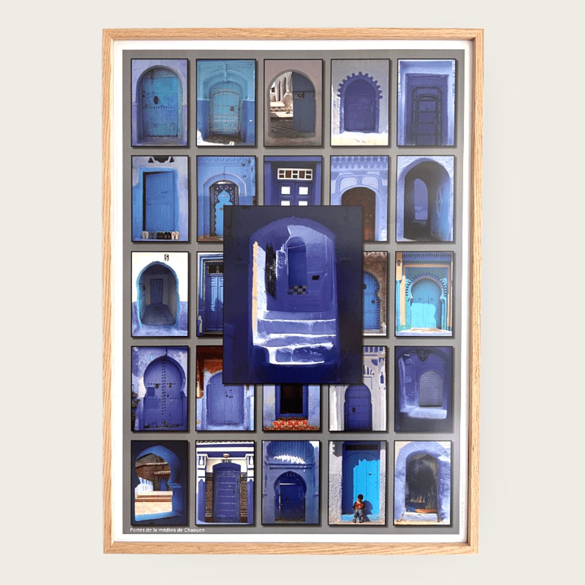 Plakat 50x70 cm. PORTES DE LA MÉDINA DE CHAOUEN