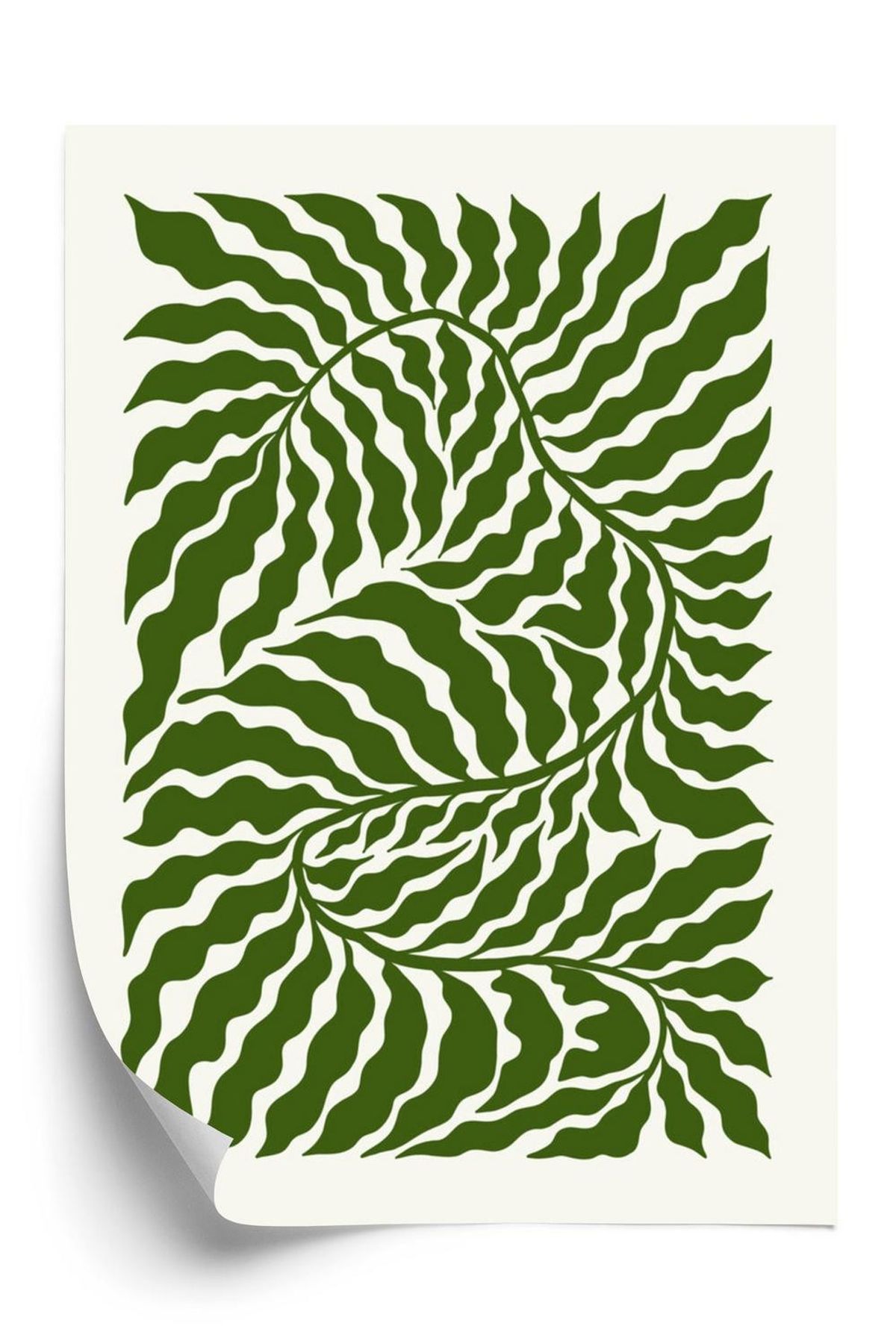 Plakat - Botanisk komposition minimalistisk abstraktion