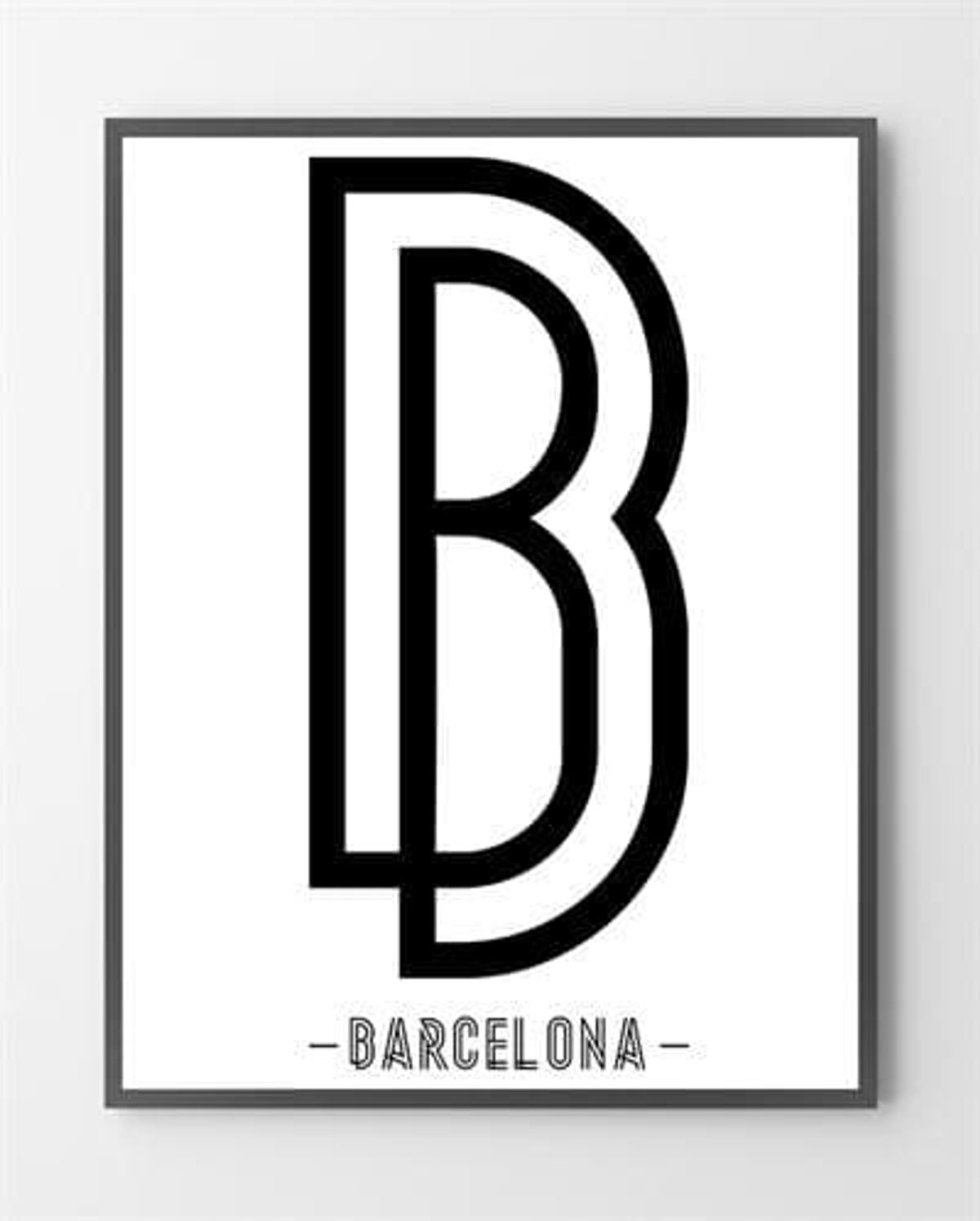 Plakat design - Barcelona - 30x40 cm.