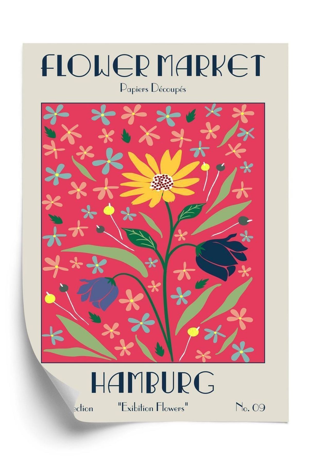 Plakat - Hamborg blomstermarked