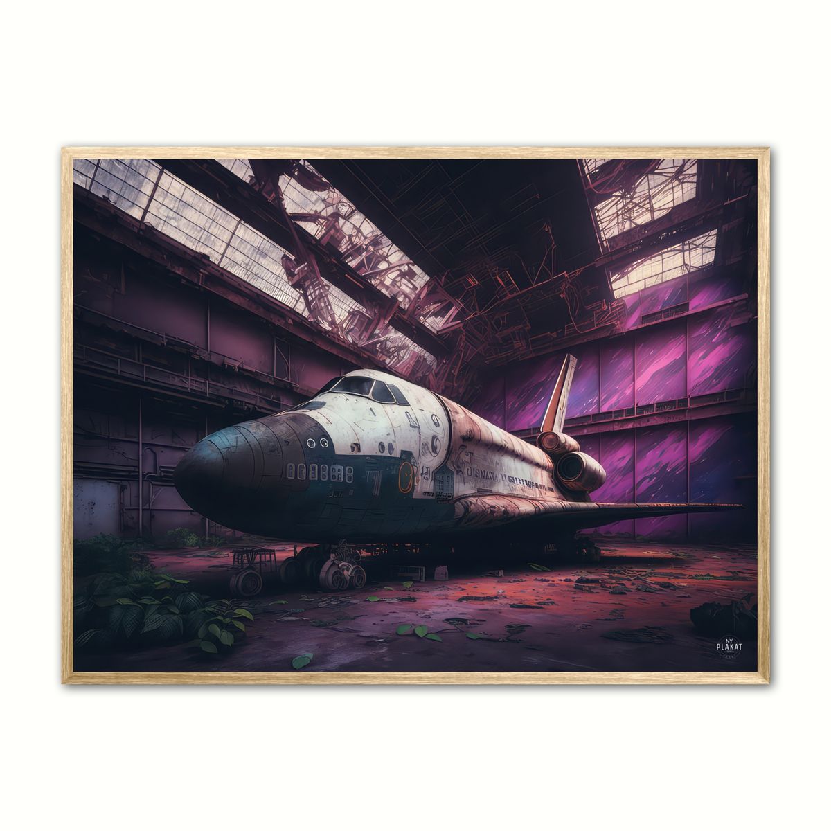 Plakat med Abandoned space shuttle - RON 50 x 70 cm (B2)