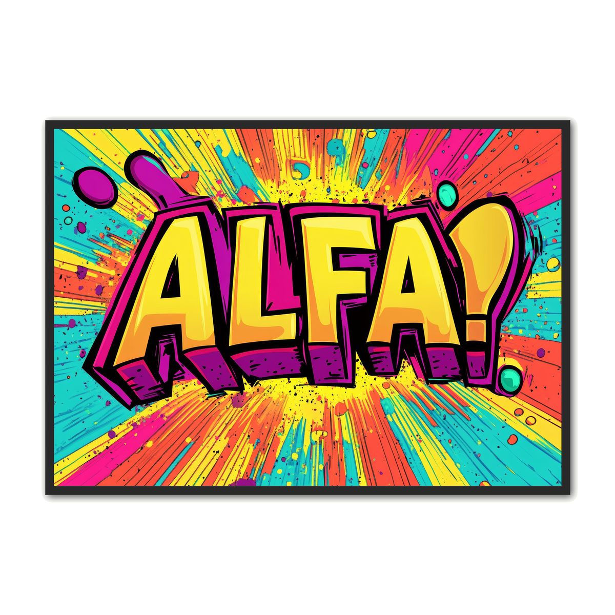 Plakat med ALFA 1 - Gamer Plakat 21 x 29,7 cm (A4)